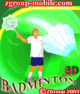3DBadminton game, mobile games, j2me game, cellphone game, mobile game, midlet game.